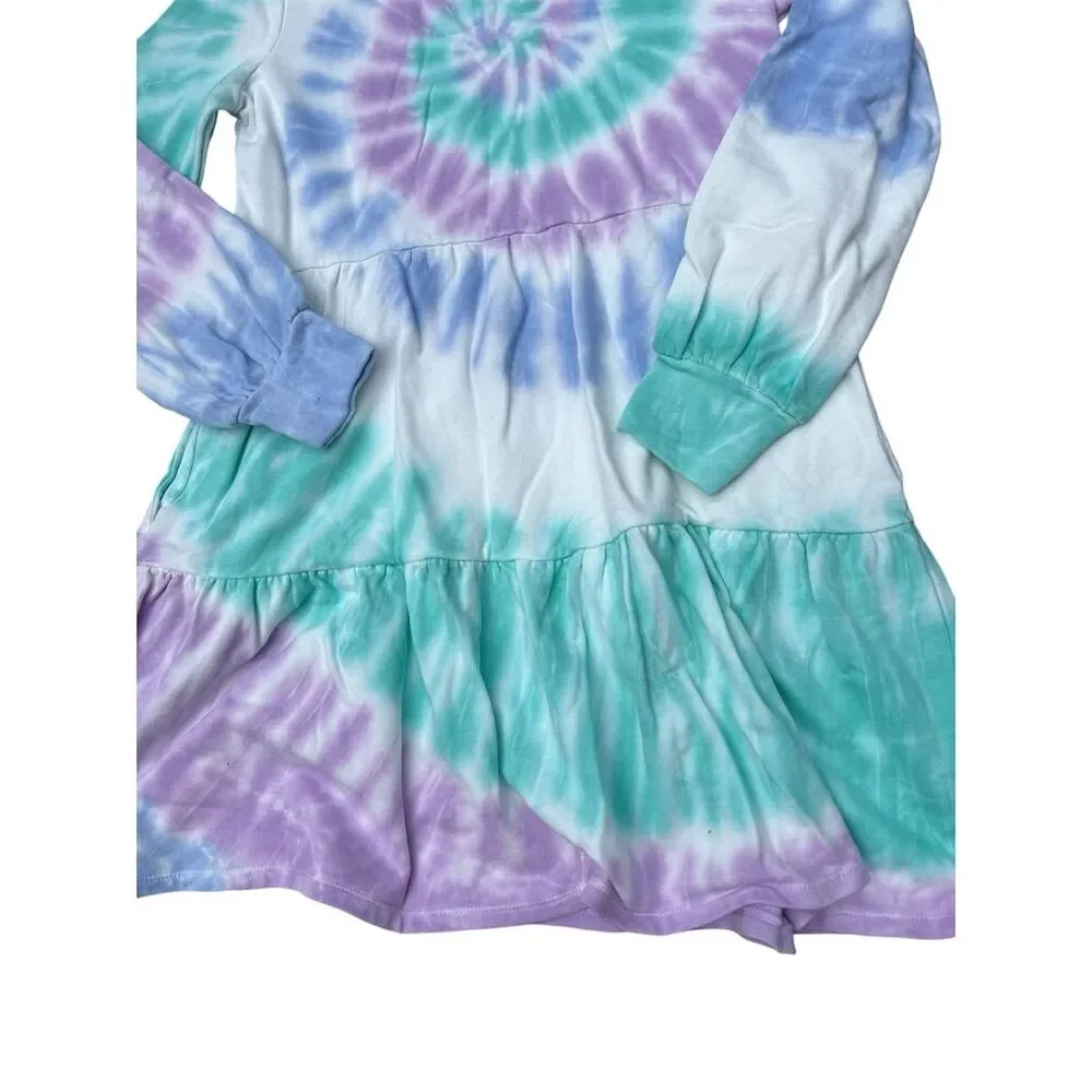 Style & Co PM Tie-Dye Tiered Dress M